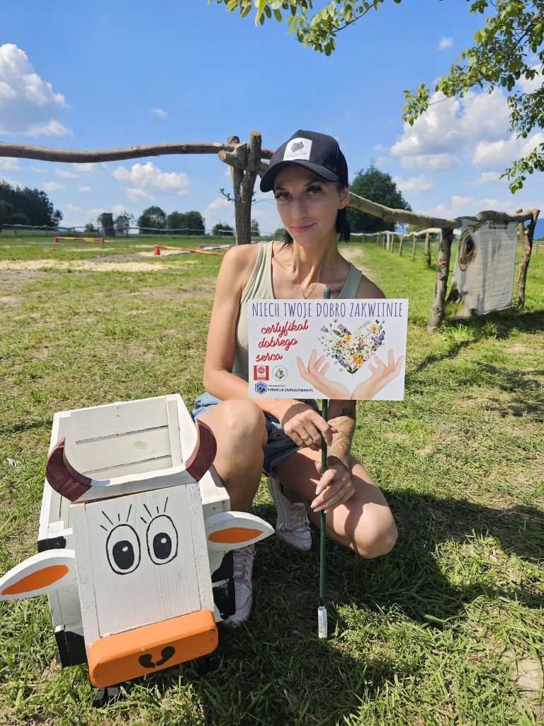 Ewelina Motyka-Jarosz z Certyfikatem Dobrego Serca i „Donicą Dobra”