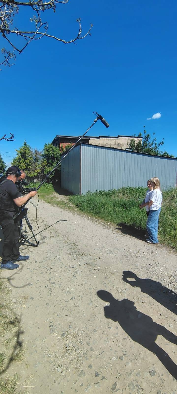 Ekipa TVP Katowice nagrywa reportaż podczas wizyty